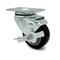Service Caster 3.5 Inch Black Polyurethane Wheel Swivel Top Plate Caster with Brake SCC SCC-20S3514-PPUB-BLK-TLB-TP3 - alternate 1